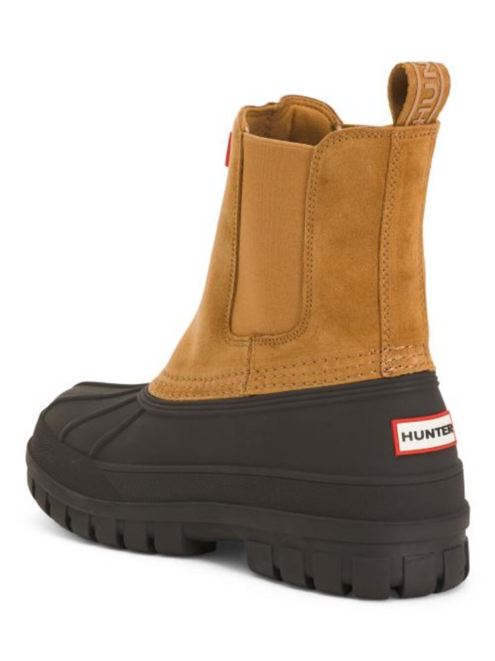 HUNTER Suede Sutton Slip On Waterproof Duck Boots - Picture 2 of 3